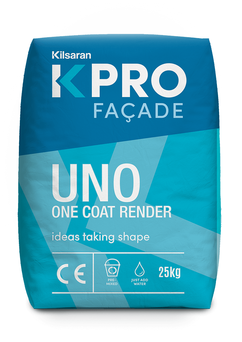 BM010722 Kilsaran KPRO Façade Uno One Coat Render | Buttermilk 25kg RENDER