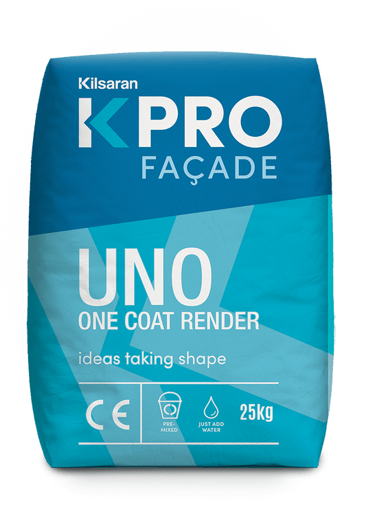 BM010721 Kilsaran KPRO Façade Uno One Coat Render | Grey 25kg RENDER