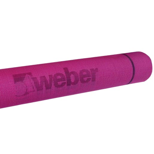 RD00592 Weber Weber Reinforcement Mesh Cloth 50m x 1m Pink Weber Standard Mesh Cloth Roll