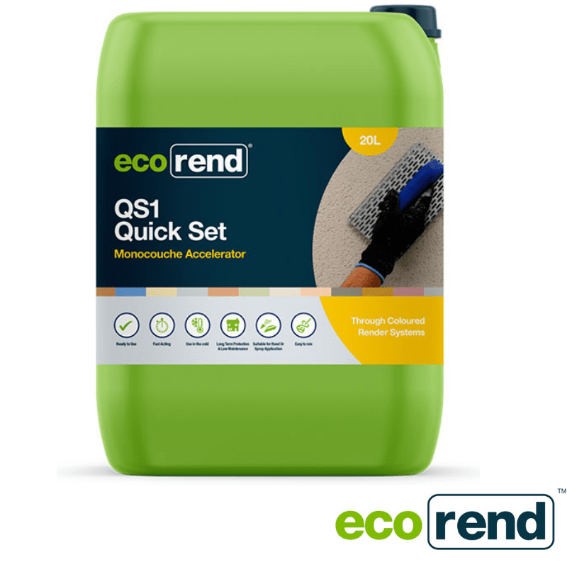 RD00904 EcoRend Ecorend QS1 Quick Set Monocouche Accelerator 20ltr 20Ltr - Price Per Tub / 7 Working Days Ecorend Ancillary Products
