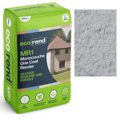 RD00909 EcoRend MR1 EcoRend Monocouche One Coat Render- 25kg Blue Sky Pallet 40 x Bags / 7 Working Days EcoRend Monocouche Render