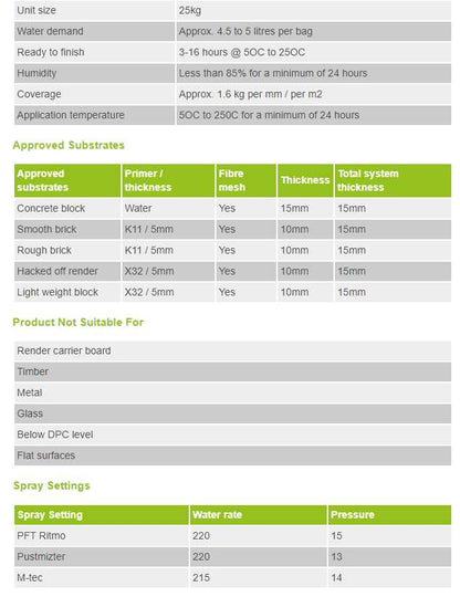 RD00885 EcoRend MR1 EcoRend Monocouche One Coat Render- 25kg Fired Copper Pallet 40 x Bags / 7 Working Days EcoRend Monocouche Render