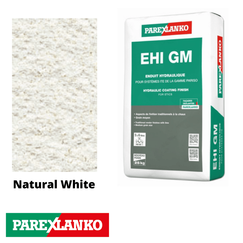 Parex EHI GM 25kg G00 Natural White - RendersDirect