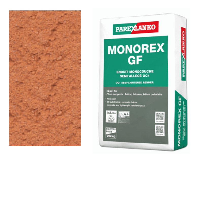 Parex Monorex GF 25kg Fine Grain 090 Natural Brick - RendersDirect