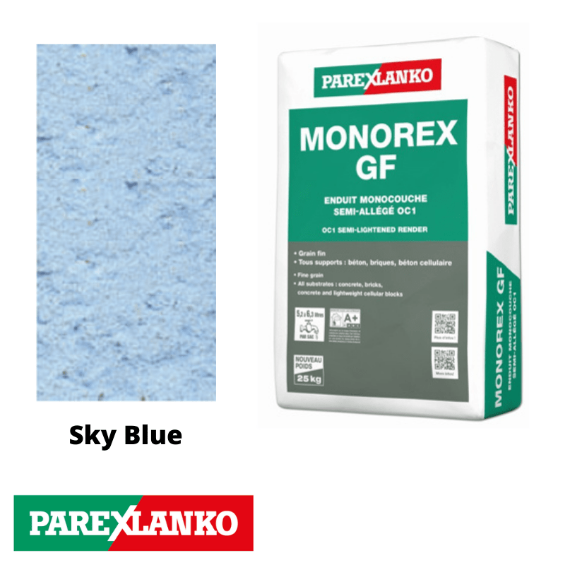 Parex Monorex GF 25kg Fine Grain B20 Sky Blue - RendersDirect