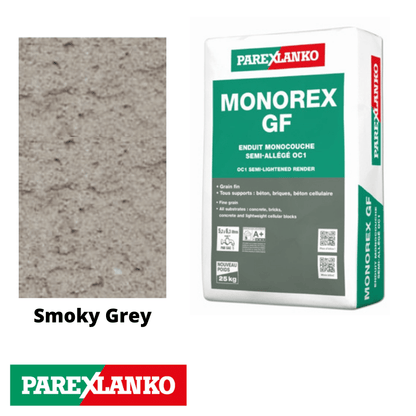 Parex Monorex GF 25kg Fine Grain G40 Smoky Grey - RendersDirect