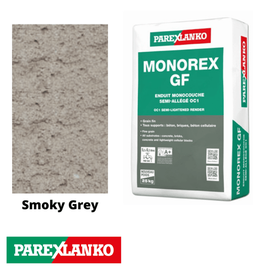 Parex Monorex GF 25kg Fine Grain G40 Smoky Grey - RendersDirect