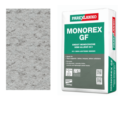 Parex Monorex GF 25kg Fine Grain G50 Ash Grey - RendersDirect