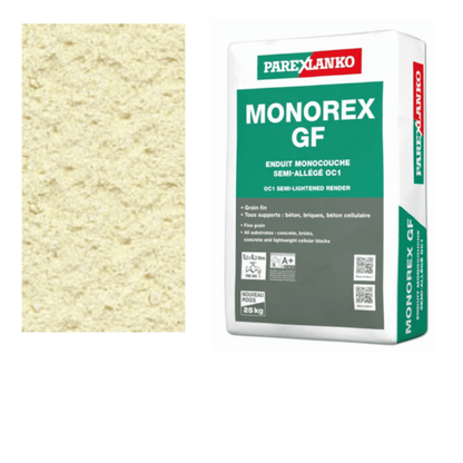 Parex Monorex GF 25kg Fine Grain J50 Staw Yellow - RendersDirect