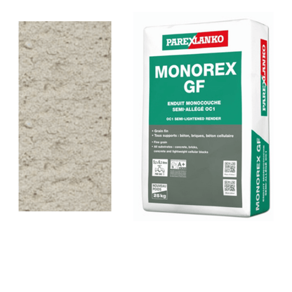 Parex Monorex GF 25kg Fine Grain T10 Silky Grey - RendersDirect
