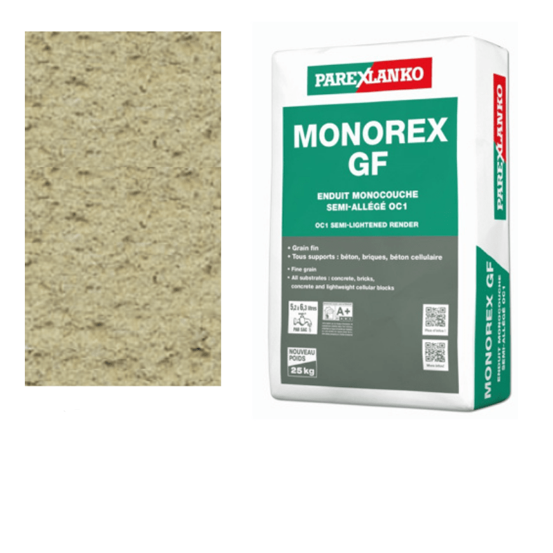 Parex Monorex GF 25kg Fine Grain T30 Clay Earth - RendersDirect