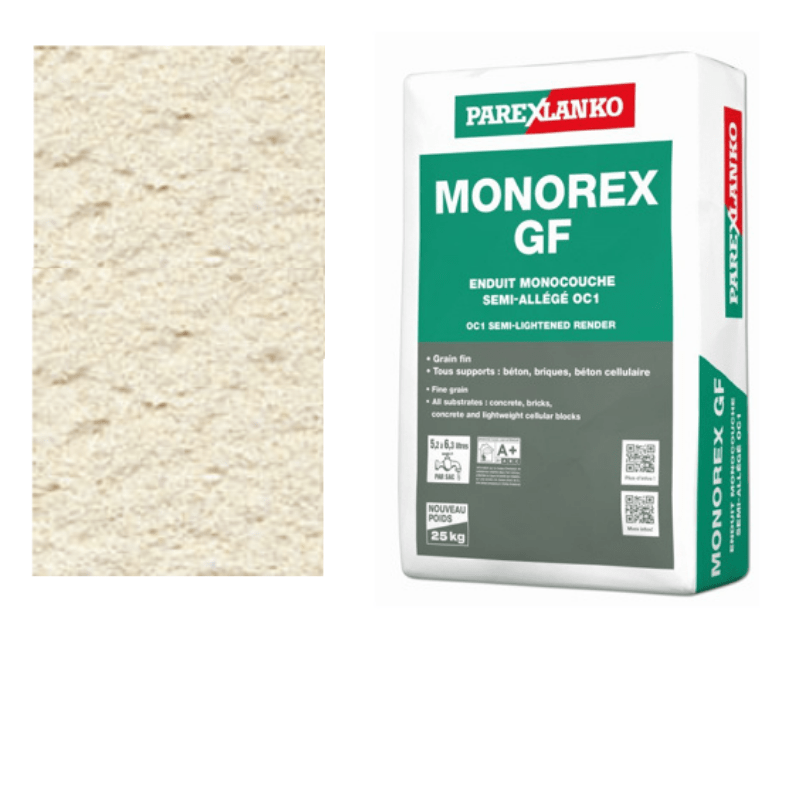 Parex Monorex GF 25kg Fine Grain T40 Orange Sand - RendersDirect