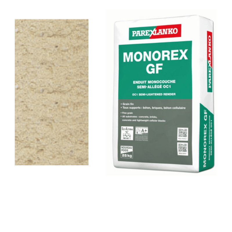 Parex Monorex GF 25kg Fine Grain T50 Sandy Earth - RendersDirect