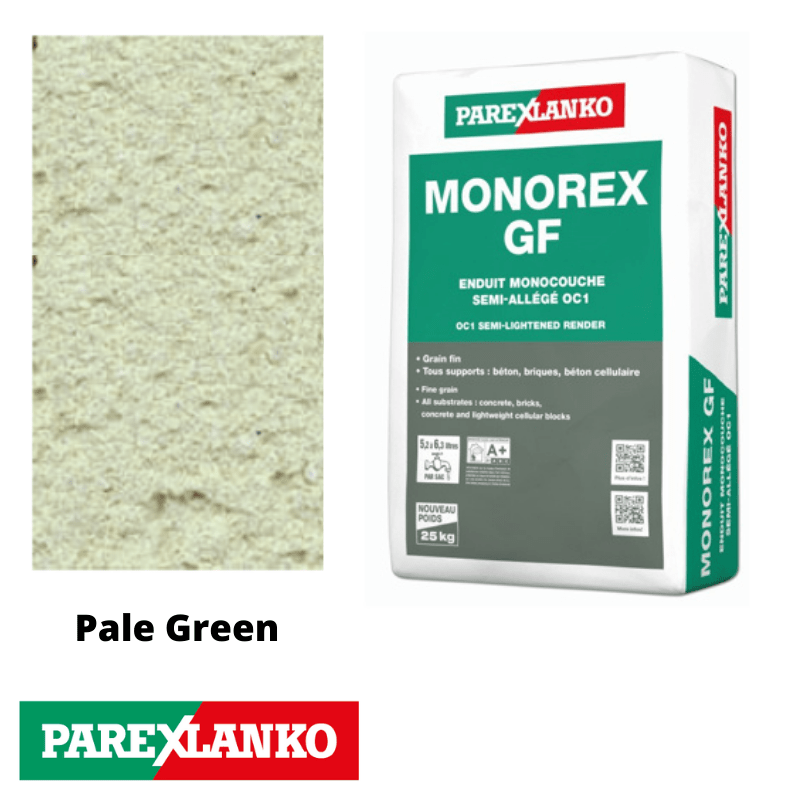 Parex Monorex GF 25kg Fine Grain V30  Pale Green - RendersDirect