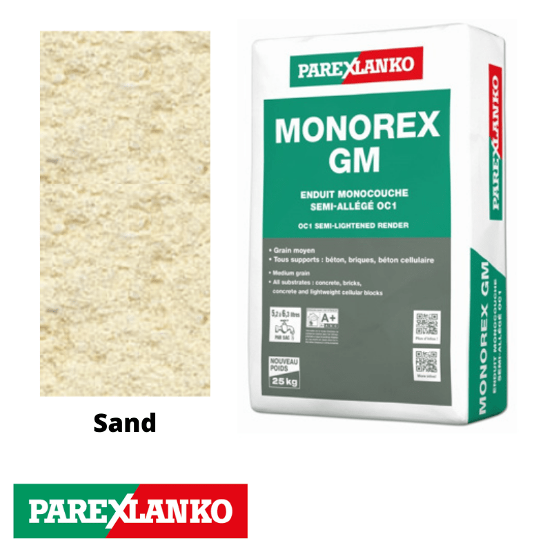 Parex Monorex GM 25kg 010 Sand - RendersDirect