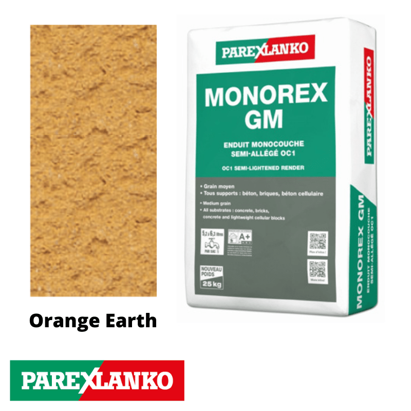 Parex Monorex GM 25kg 080 Orange Earth - RendersDirect