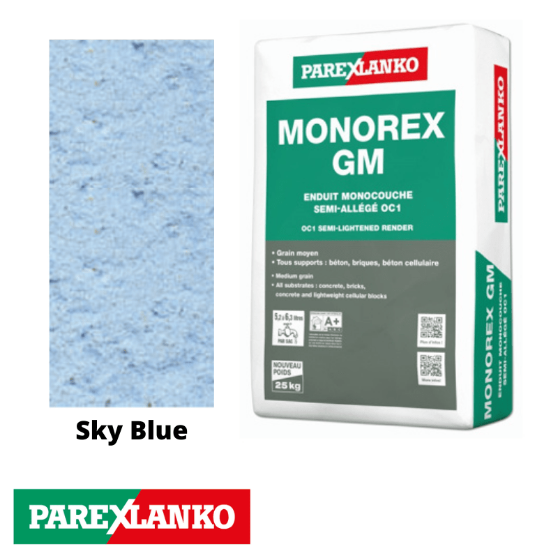 Parex Monorex GM 25kg B20 Sky Blue - RendersDirect