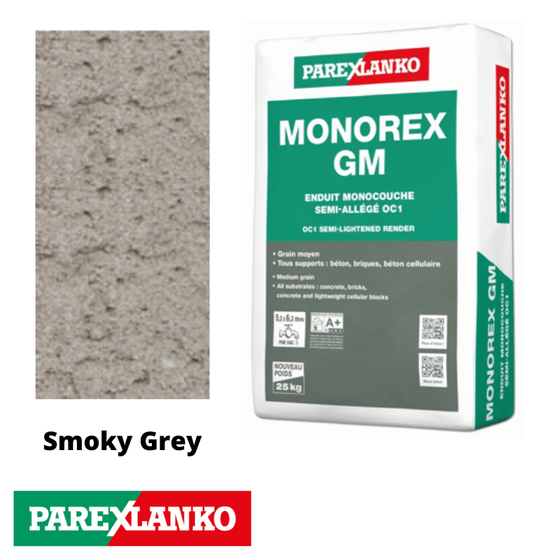 Parex Monorex GM 25kg G40 Smoky Grey - RendersDirect