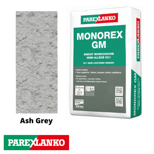Parex Monorex GM 25kg G50 Ash Grey - RendersDirect