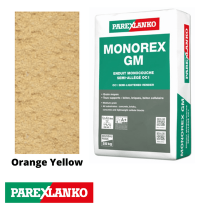 Parex Monorex GM 25kg J10 Orange Yellow - RendersDirect