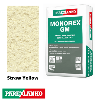Parex Monorex GM 25kg J50 Straw Yellow - RendersDirect