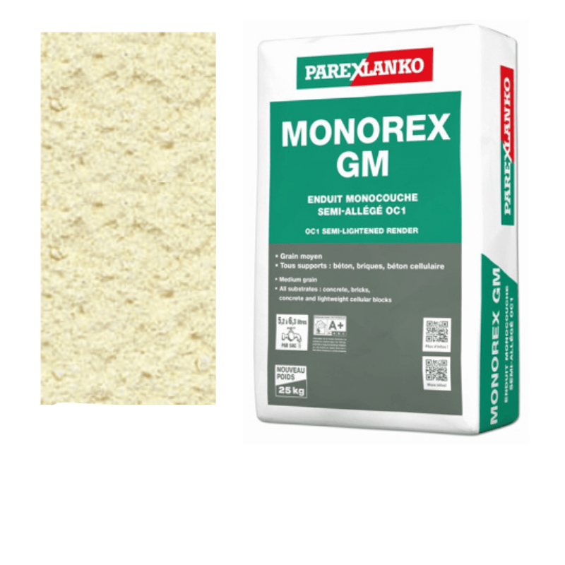 Parex Monorex GM 25kg J50 Straw Yellow - RendersDirect