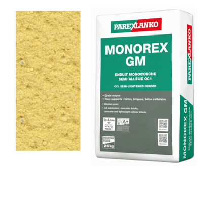 Parex Monorex GM 25kg J60 Pollen Yellow - RendersDirect