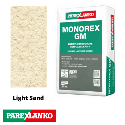 Parex Monorex GM 25kg Light Sand - RendersDirect
