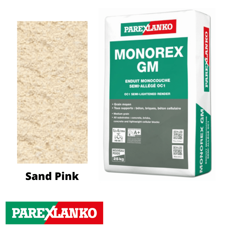 Parex Monorex GM 25kg R20 Sand Pink - RendersDirect
