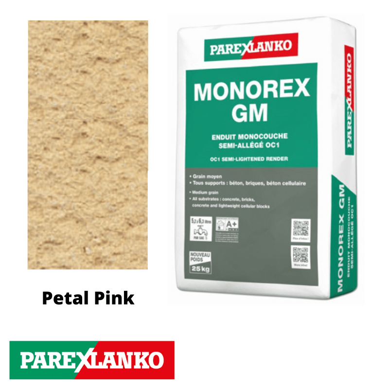 Parex Monorex GM 25kg R40 Petal Pink - RendersDirect