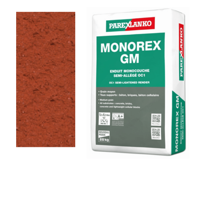 Parex Monorex GM 25kg R90 Brick Red - RendersDirect