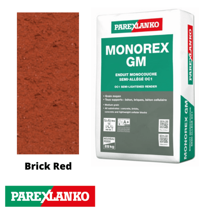 Parex Monorex GM 25kg R90 Brick Red - RendersDirect