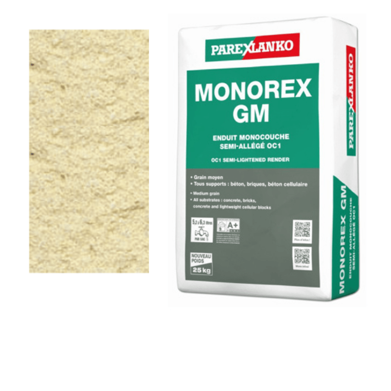 Parex Monorex GM 25kg Sand Yellow - RendersDirect
