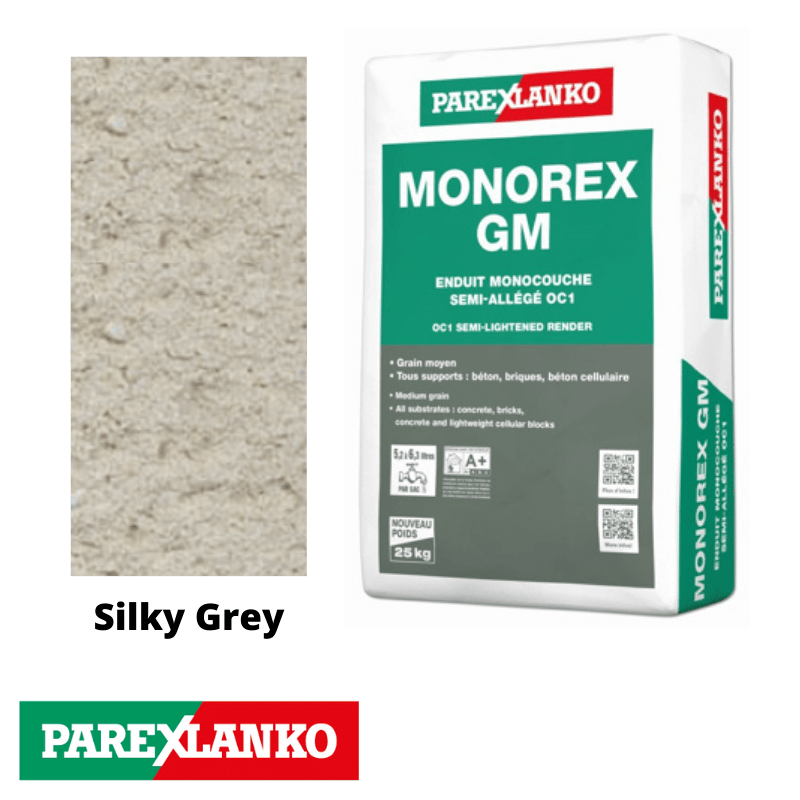 Parex Monorex GM 25kg T10 Silky Grey - RendersDirect