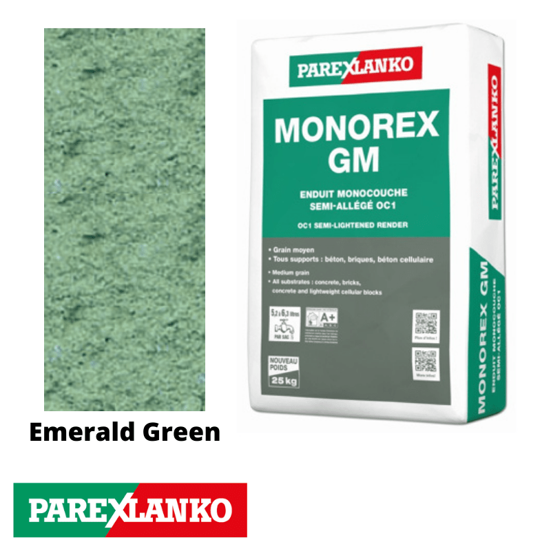 Parex Monorex GM 25kg V40 Emerald Green - RendersDirect