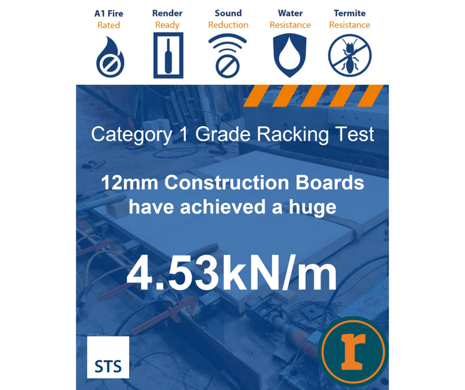 RD00932 STS STS Render Carrier Construction Board 1200 x 800 x 12mm 1200 x 800 x 12mm - Price Per Sheet / 5 Working Days Y-Wall