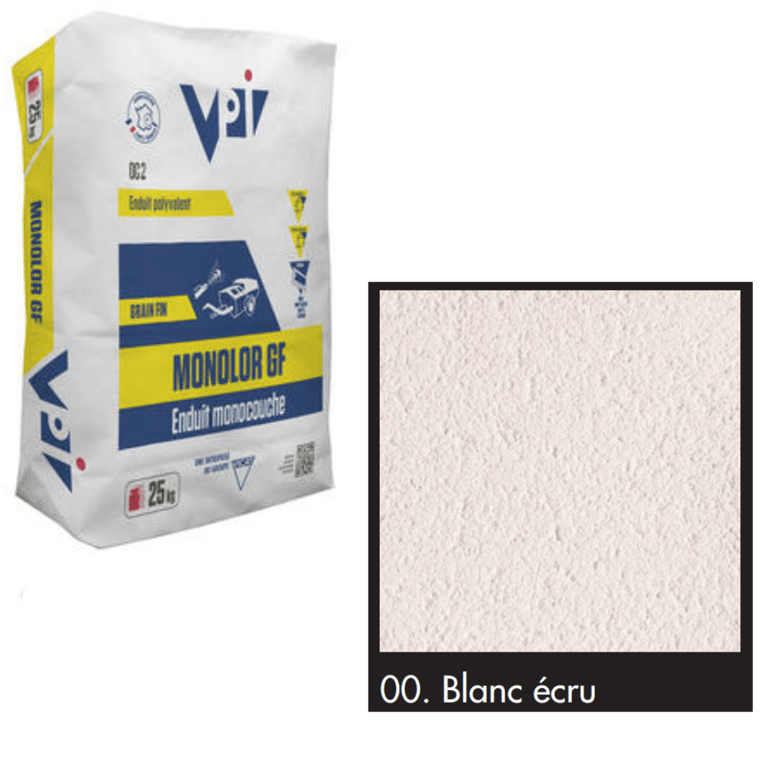 VPI Monocal GM00 Blanc Ecru 25kg - Builders Merchant Direct