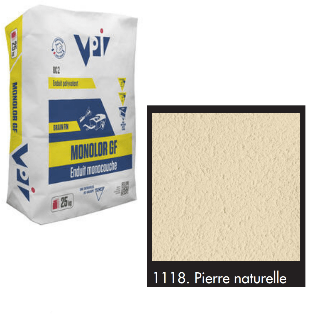 VPI Monocal GM1118 Pierre Naturelle 25kg - Builders Merchant Direct