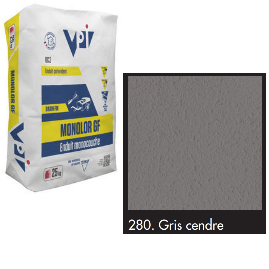 VPI Monocal GM280 Gris Cendre 25kg - Builders Merchant Direct