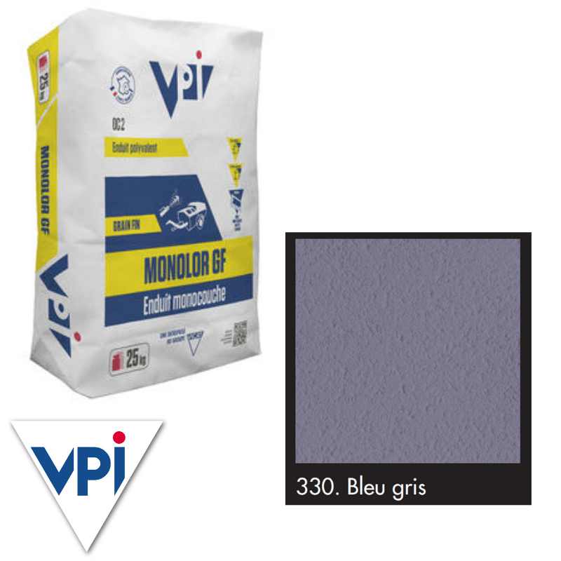 RD00927 VPI VPI Monocal Render GM 330 Bleu Gris 25kg 25kg - Price Per bag / Upto 21 Working Days Monocal GM
