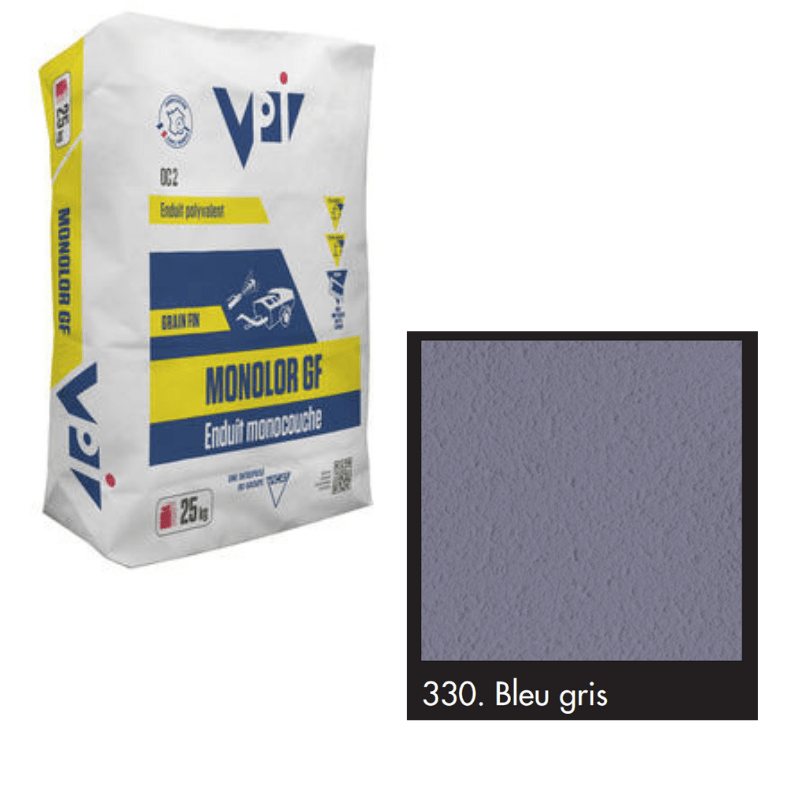 RD00927 VPI VPI Monocal Render GM 330 Bleu Gris 25kg 25kg - Price Per bag / Upto 21 Working Days Monocal GM