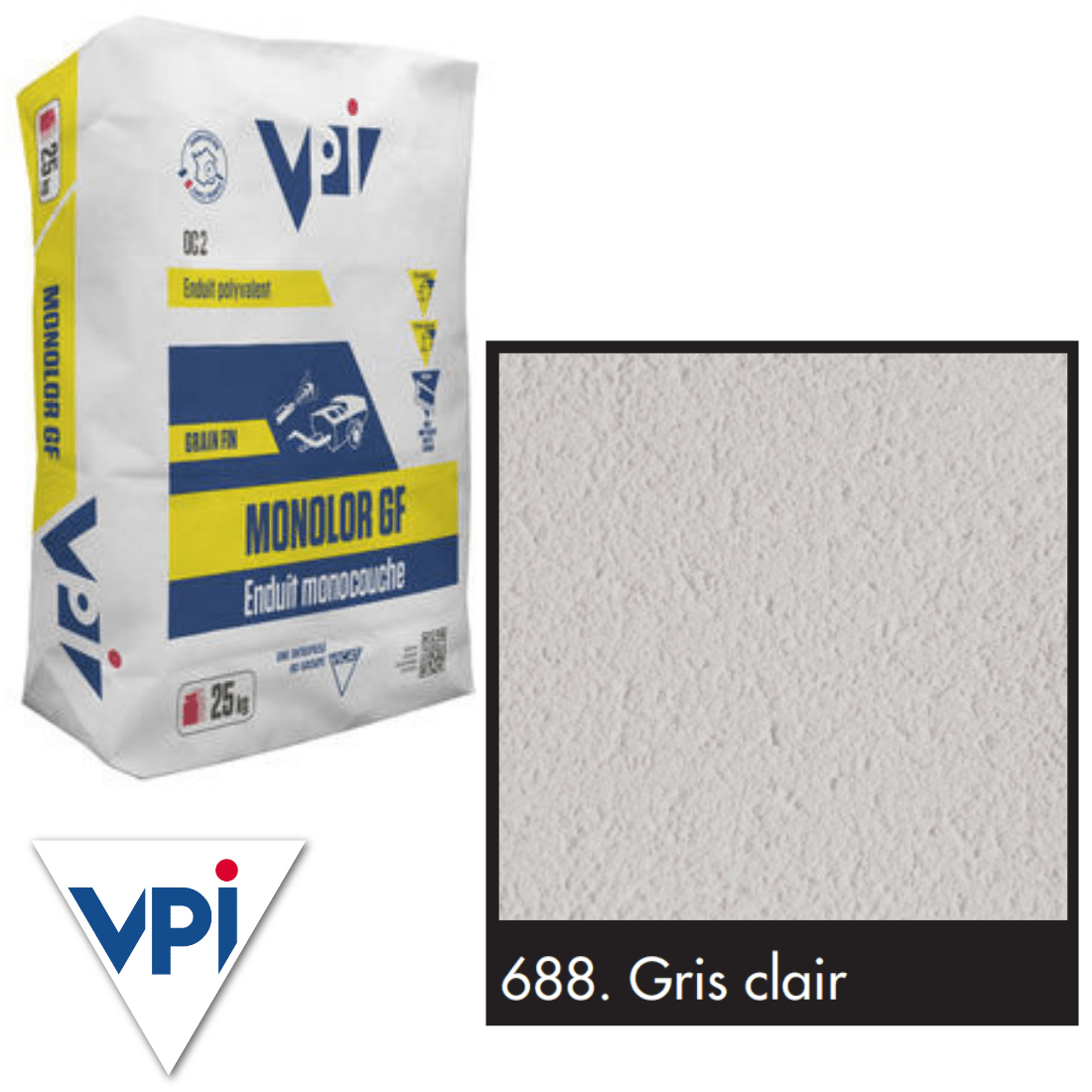 VPI Monocal GM688 Gris Clair 25kg - Builders Merchant Direct