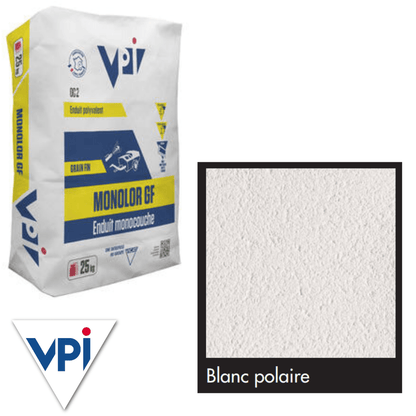 VPI Monocal GM Blanc Polaire Render 25kg - Builders Merchant Direct