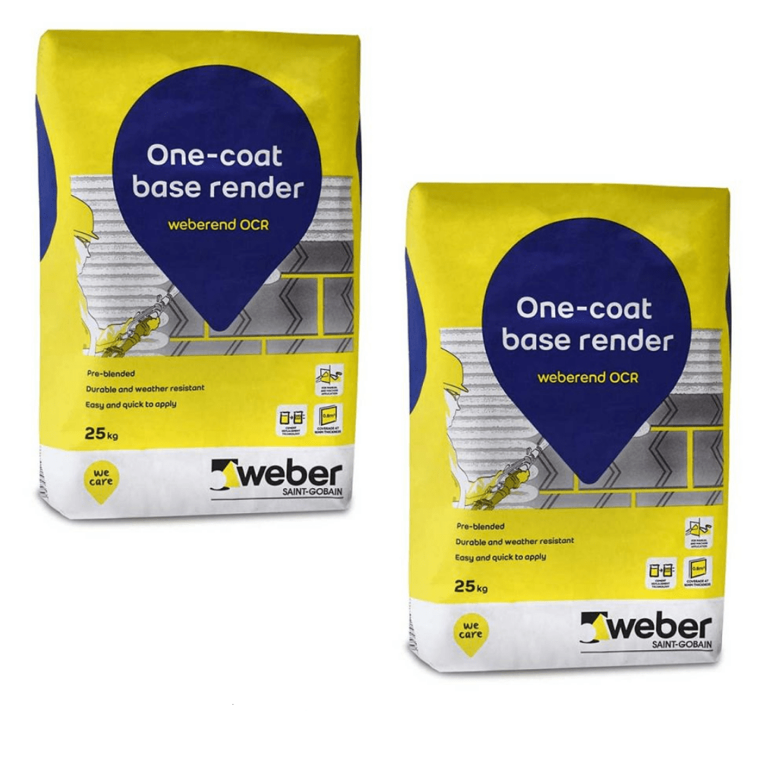 Weber One Coat Render 25kg - Builders Merchant Direct