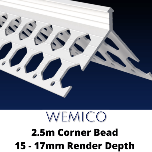 RD00774 Wemico Wemico C15 PVC Corner Bead 2.5m - Dark Grey 2.5m - 5 per pack Corner Bead