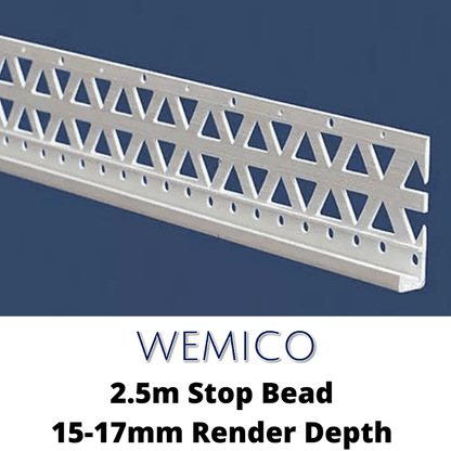 RD00810 Wemico Wemico R15 PVC Stop Bead 2.5m - Ivory 2.5m - 5 per pack Stop Bead